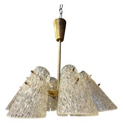 Lampadario a sei luci Barovier degli anni '30