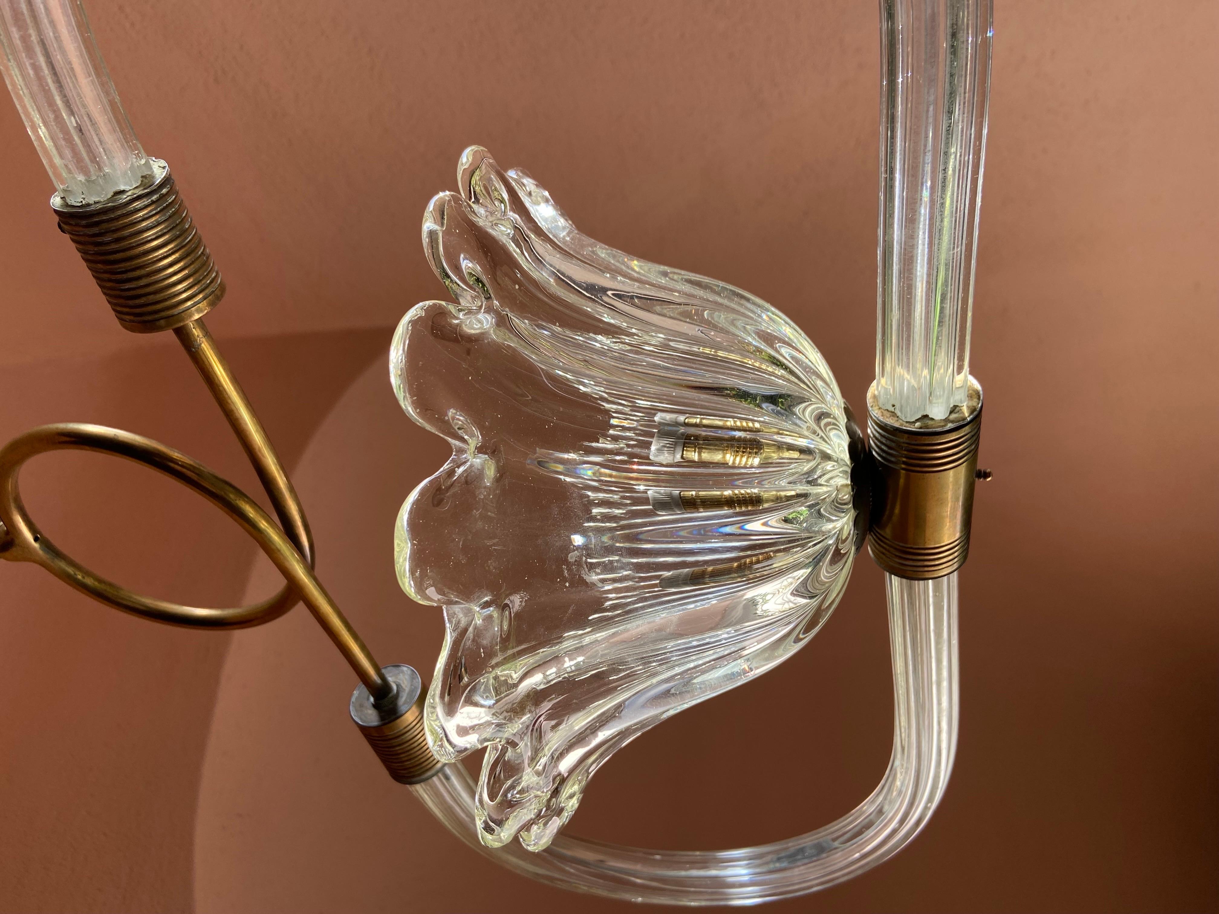 Lustre en verre de Murano de 1930′S Barovier & Toso.  en vente 5