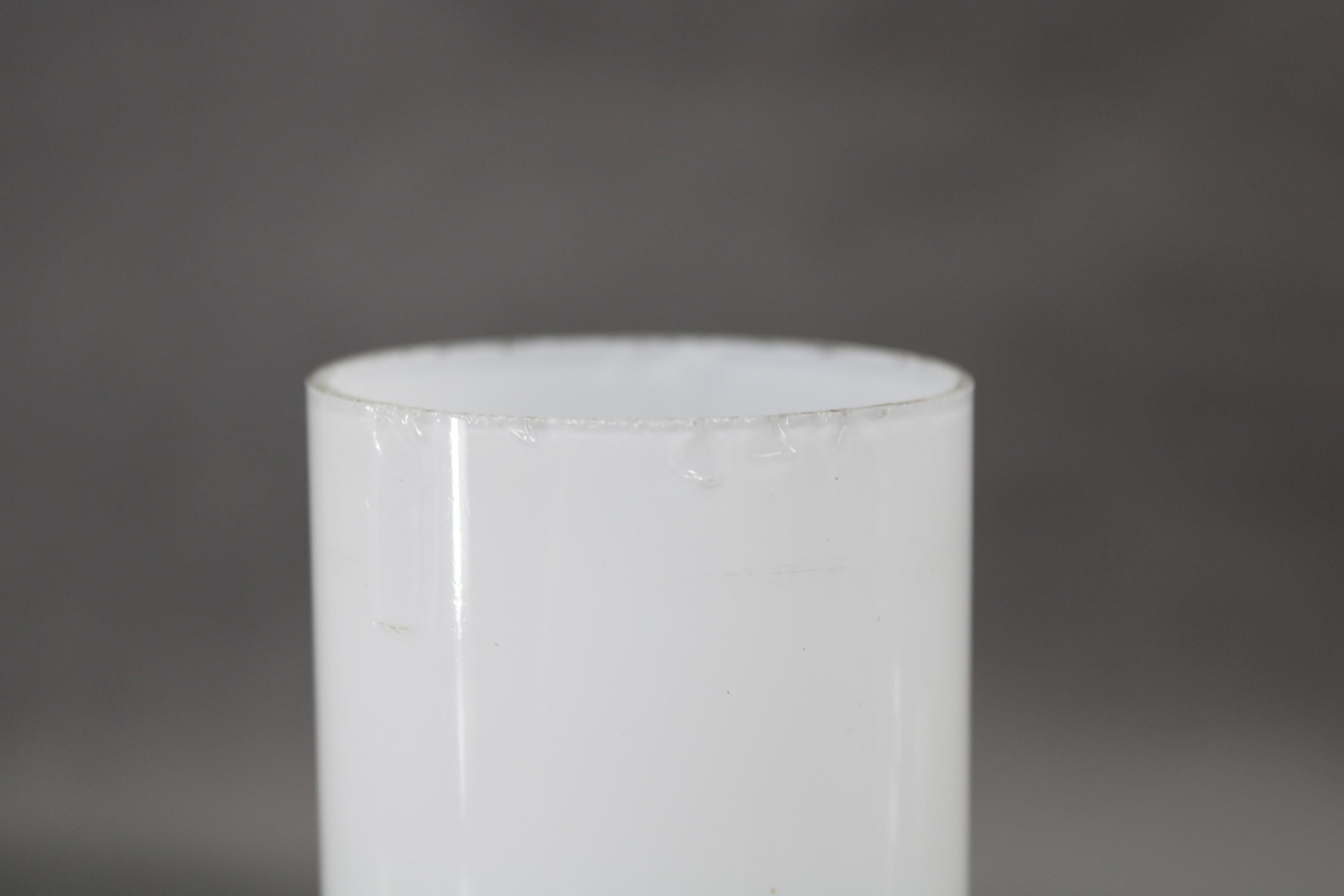 Applique tubolare Bauhaus degli anni '30 in cromo e vetro lattimo, Cecoslovacchia, restaurata in vendita 2