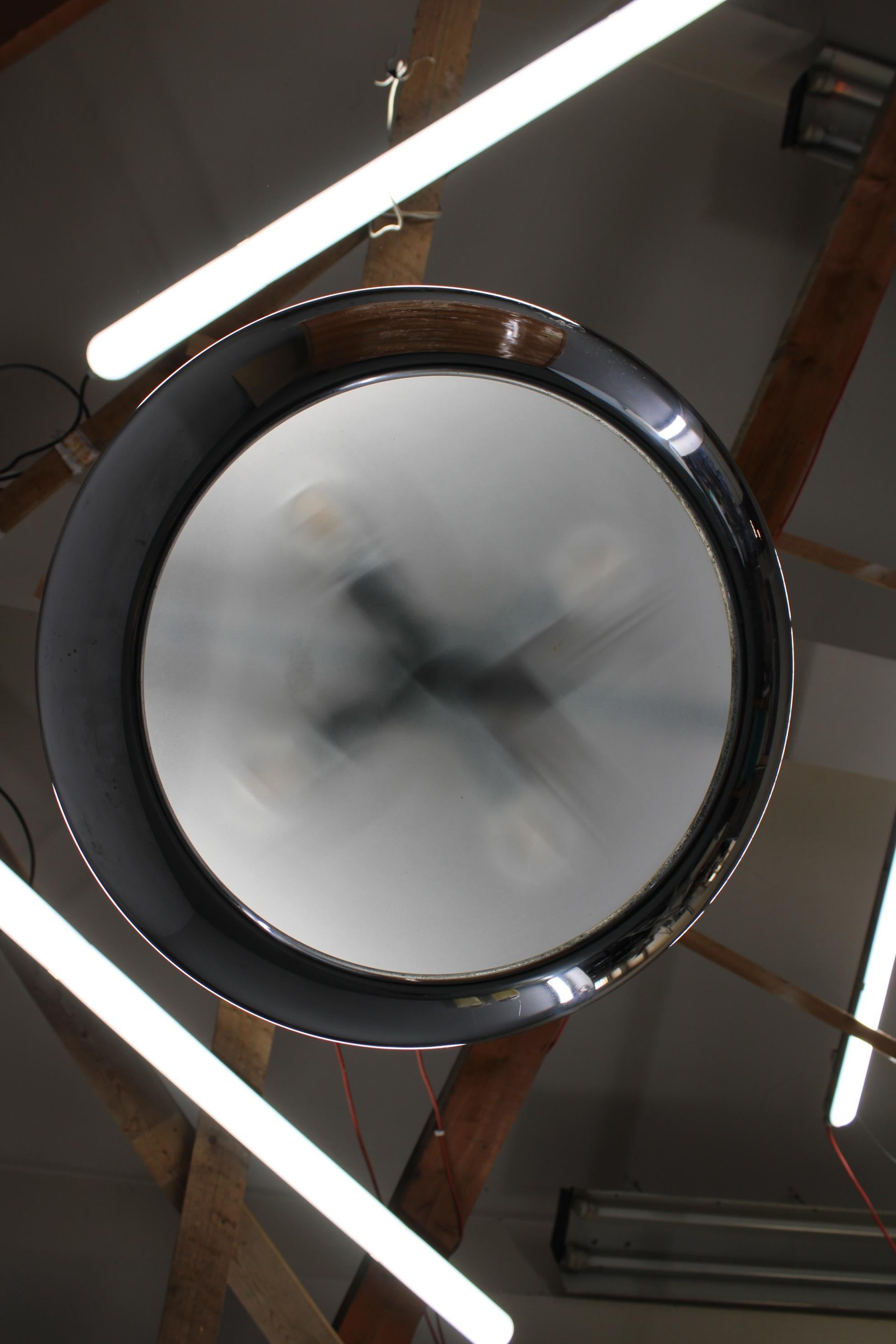 Bauhaus degli anni '30  Lampadario cromato 