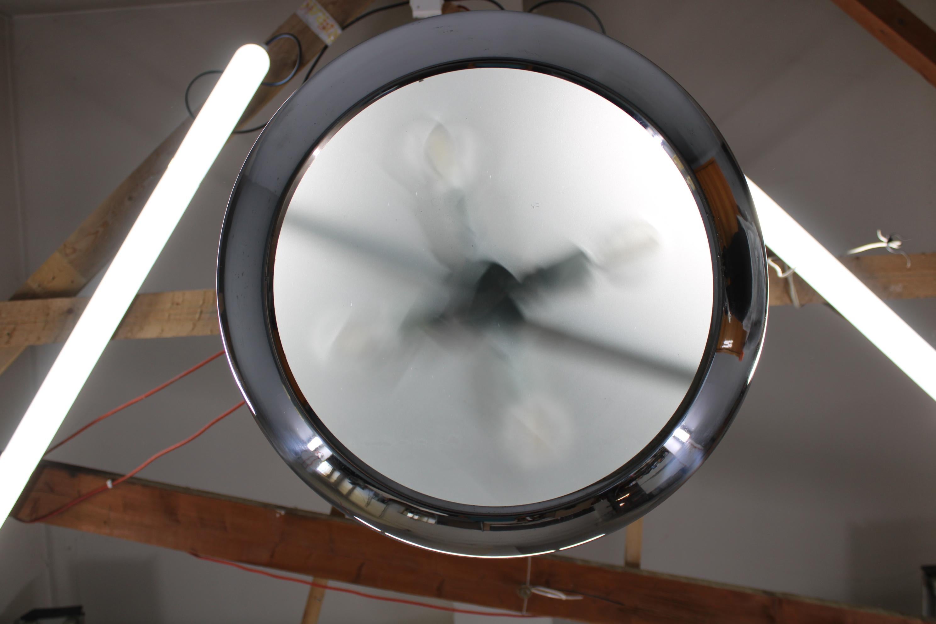 1930s Bauhaus  Chrome Plated Chandelier 
