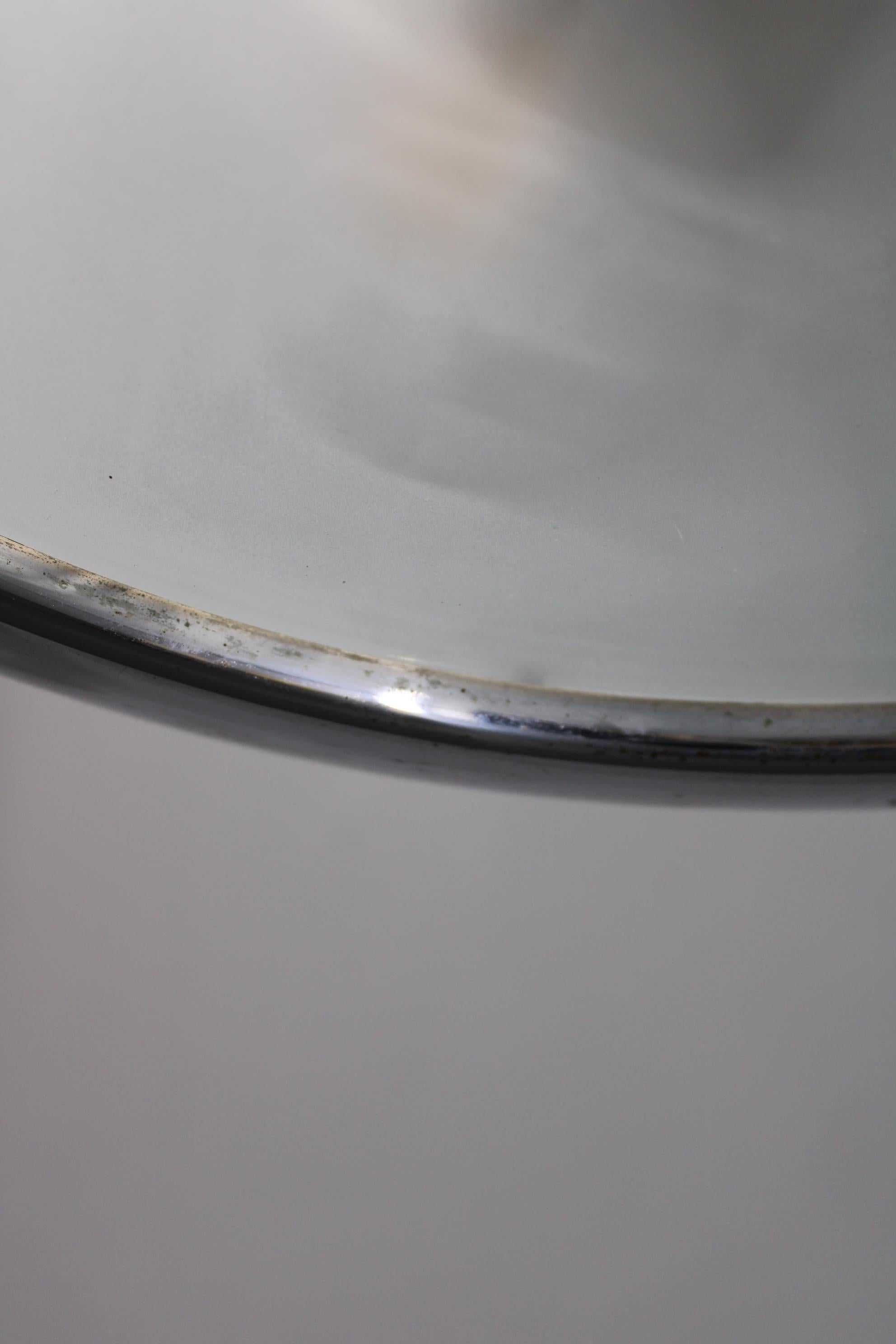 Metà XX secolo Bauhaus degli anni '30  Lampadario cromato 