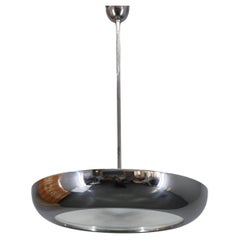 1930s Bauhaus  Chrome Plated Chandelier "UFO" by Josef Hurka for Napako