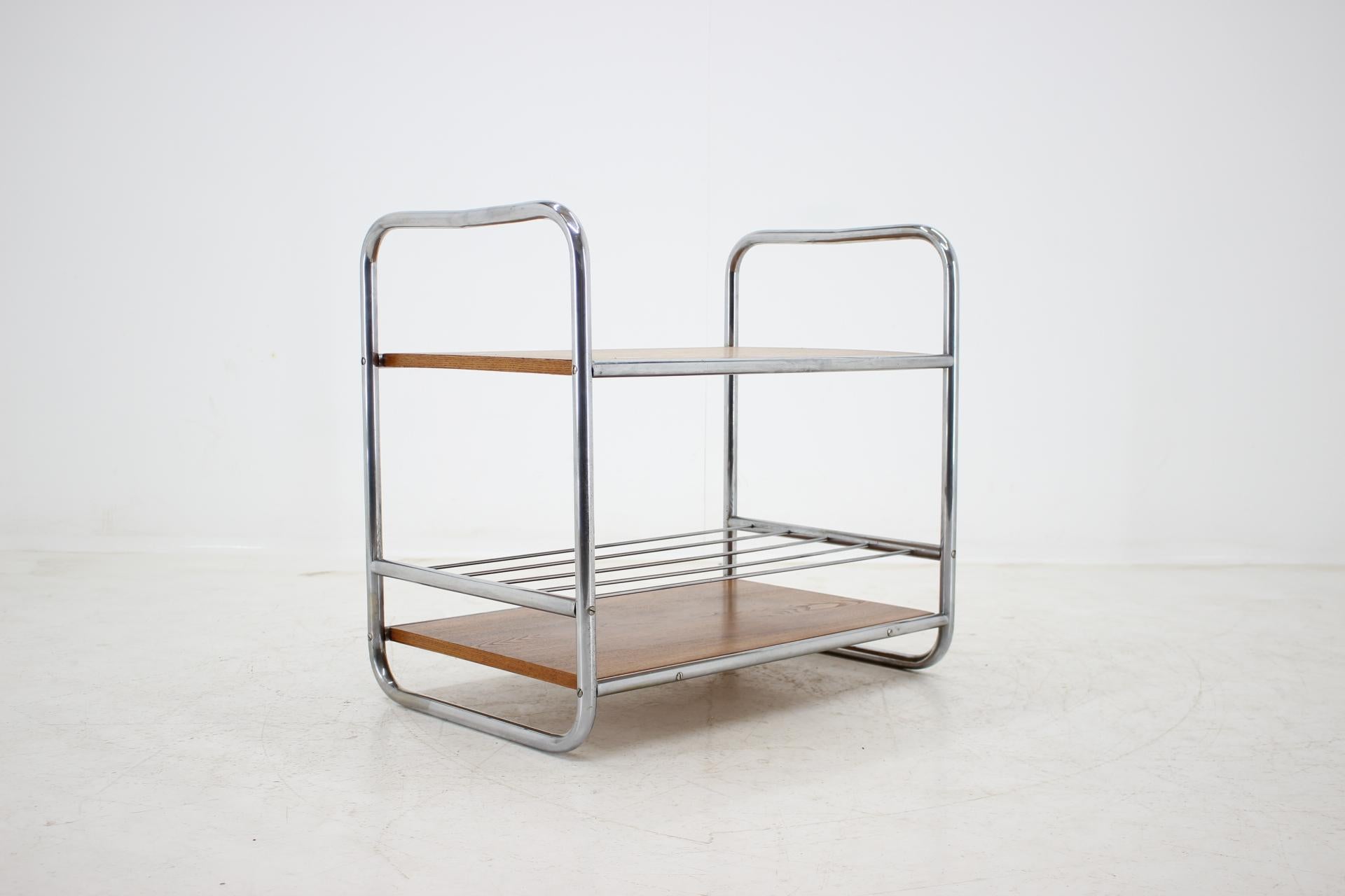 Mid-20th Century 1930s Bauhaus Chrome-Plated Serving/Bar Table