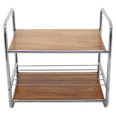 1930s Bauhaus Chrome-Plated Serving/Bar Table
