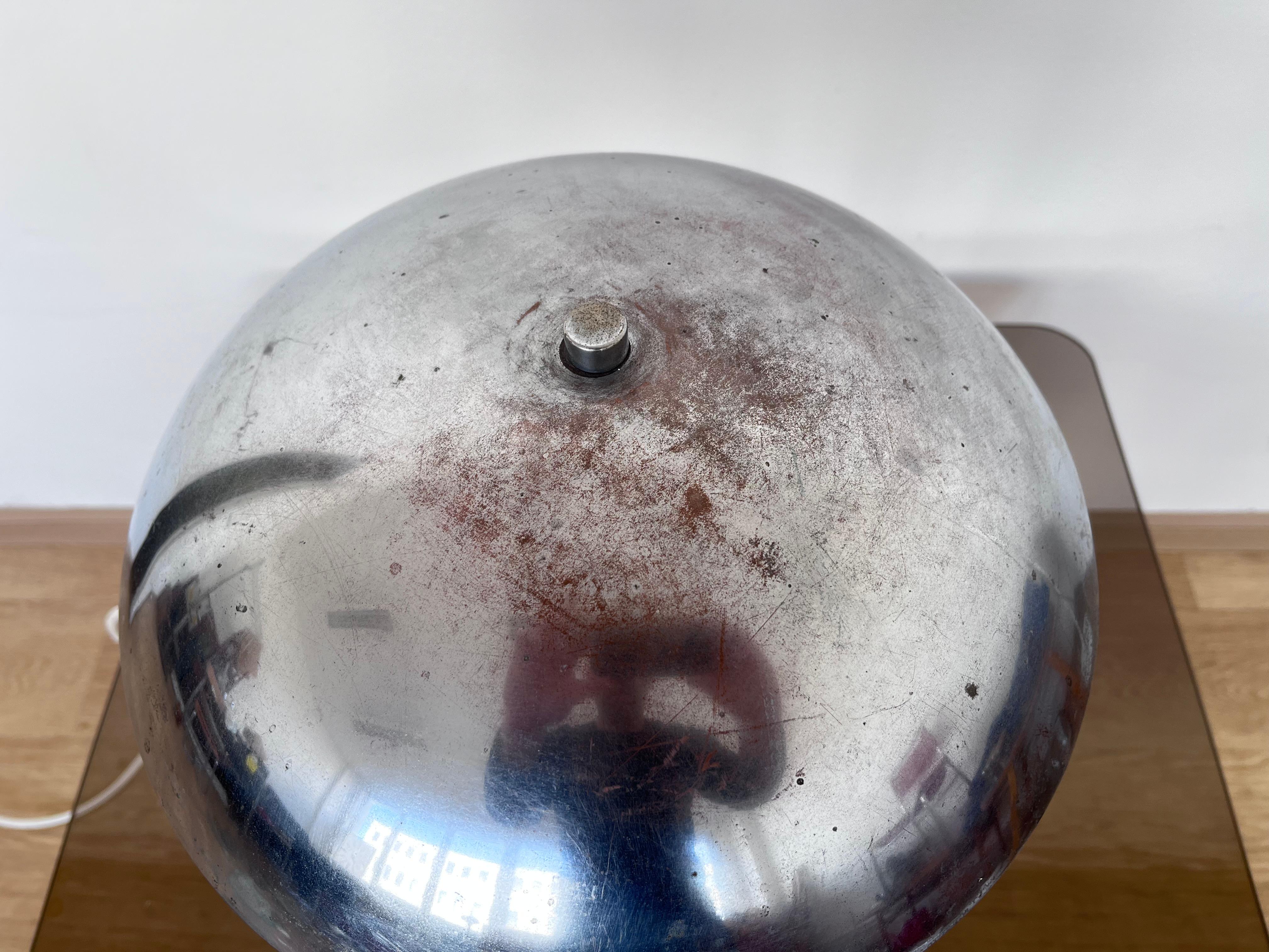 1930s Bauhaus chrome Table Lamp , Czechoslovakia For Sale 2