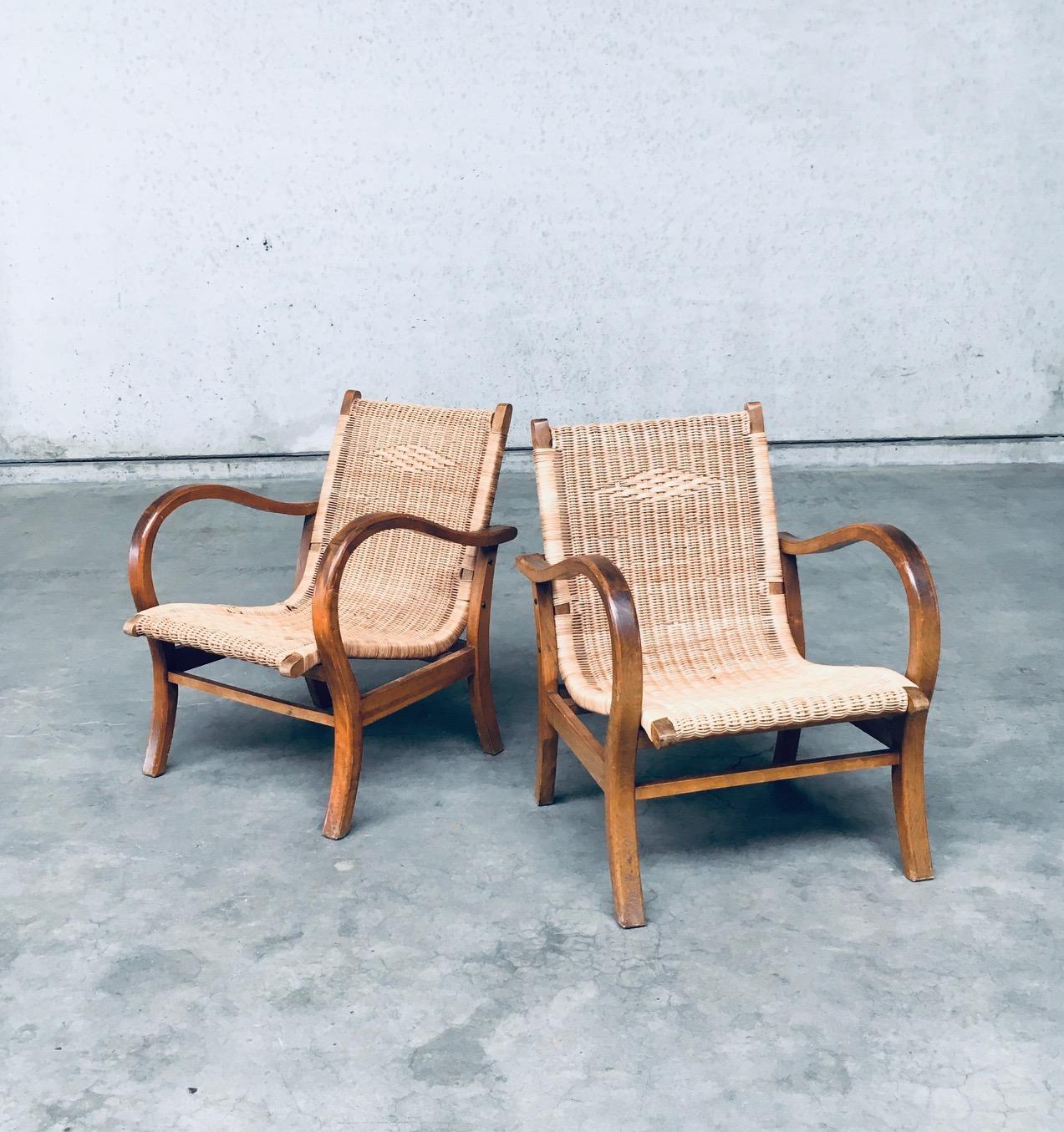 German 1930's Bauhaus Design Lounge Chair set by Erich Dieckmann For Sale