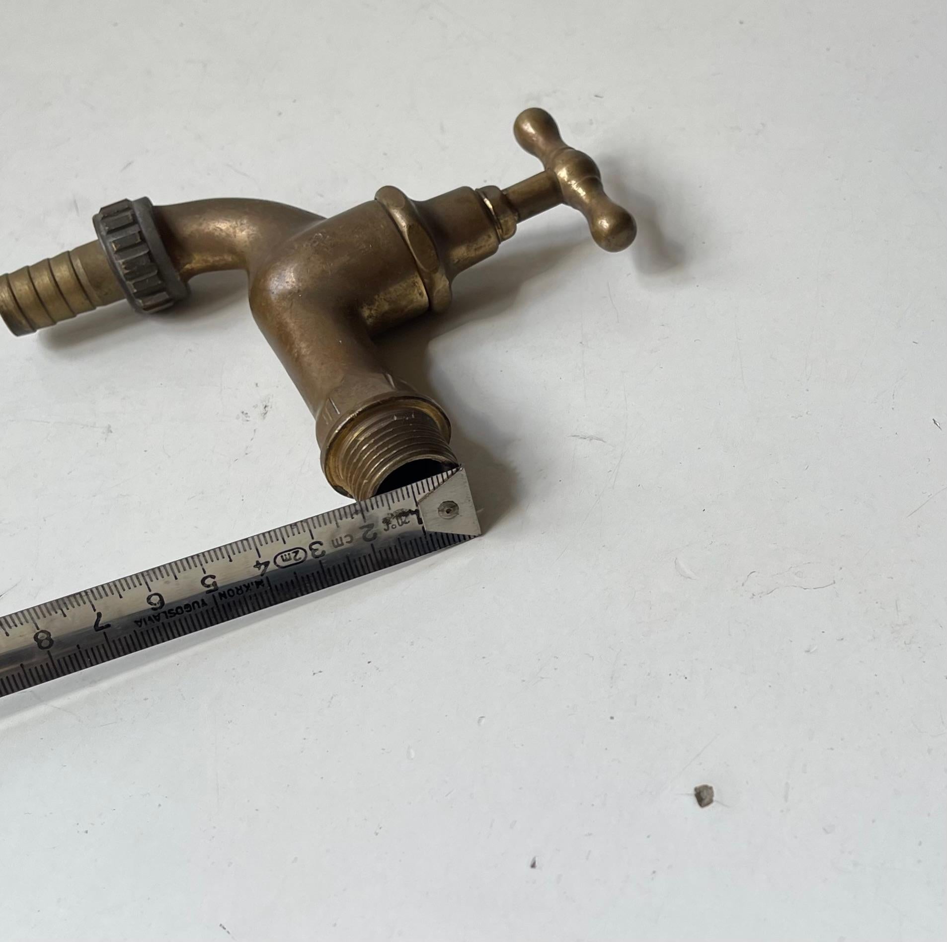 1930s Bauhaus Era Solid Brass Water Tap's - Faucet ´s For Sale 2