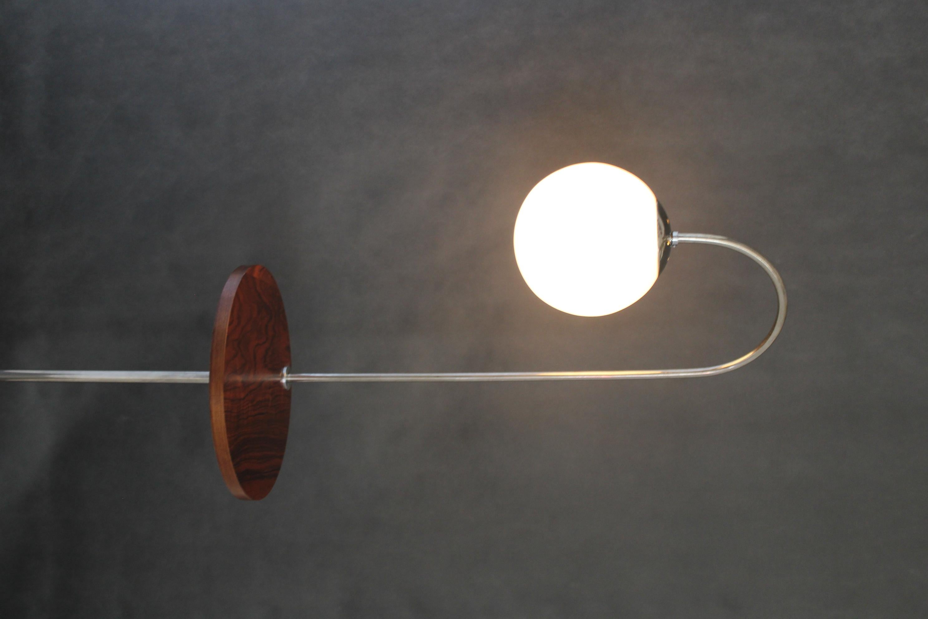 1930s Bauhaus Floor Lamp, Czechoslovakia For Sale 6