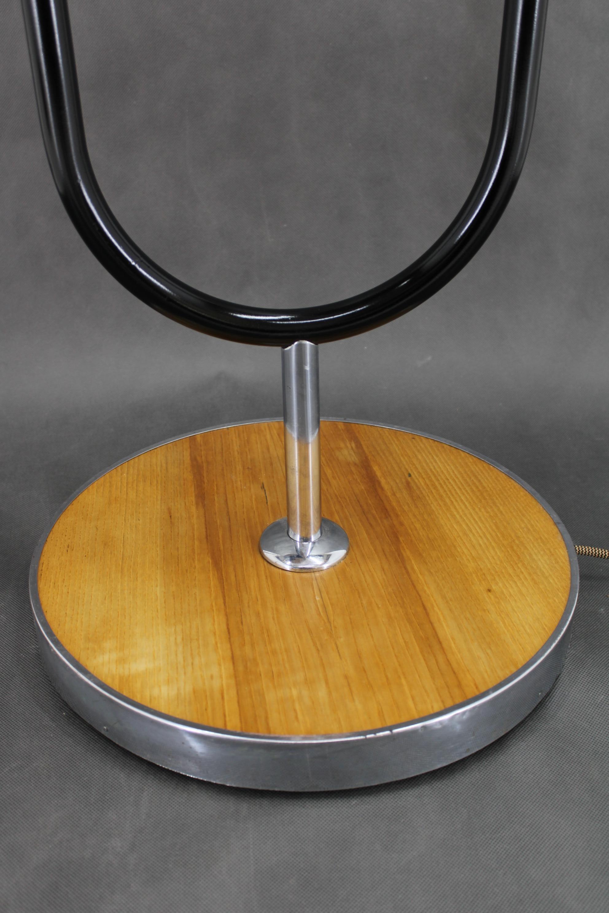 Lámpara de pie Bauhaus de los años 30, Checoslovaquia Metal en venta