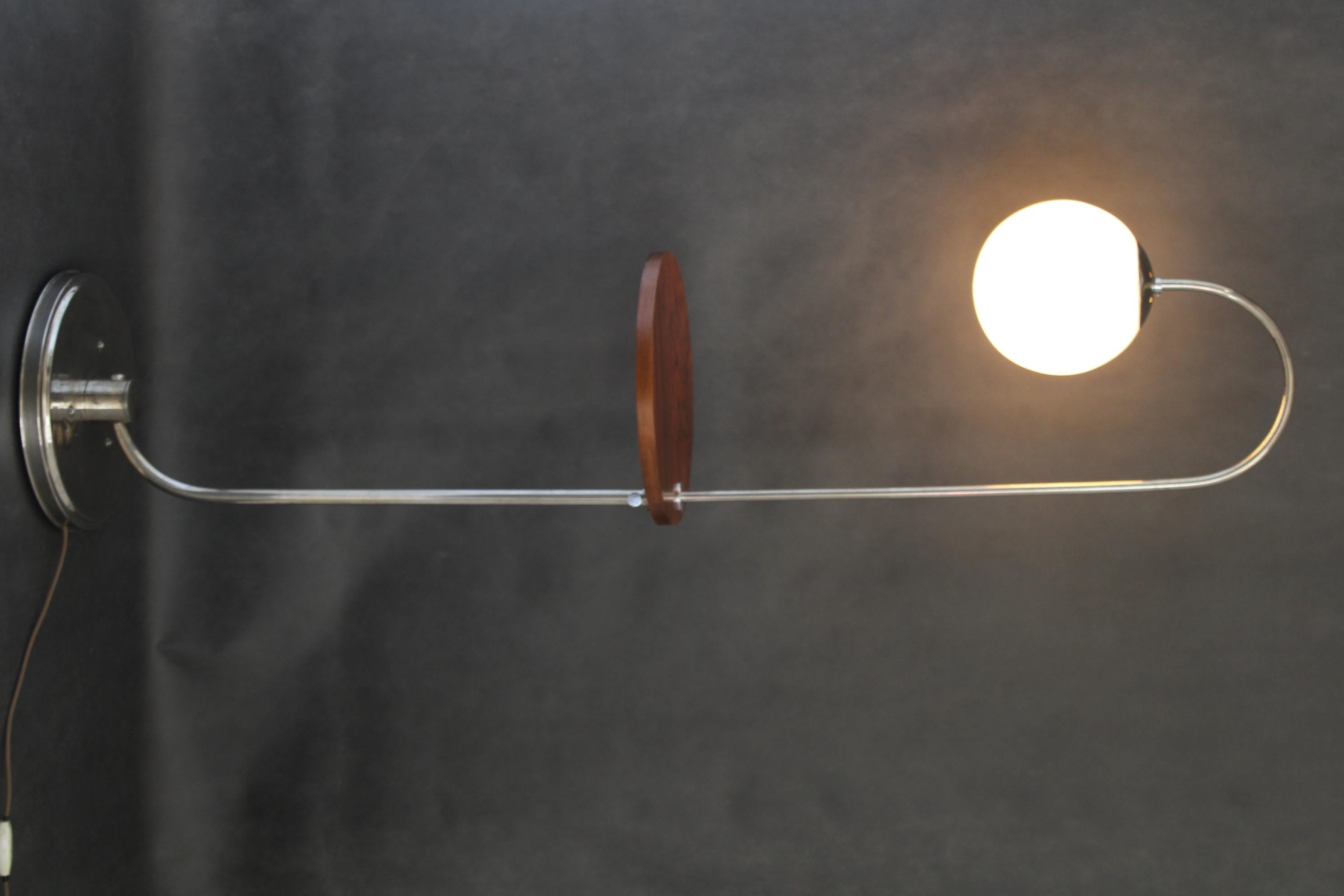 1930s Bauhaus Floor Lamp, Czechoslovakia For Sale 4