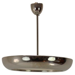 1930s Bauhaus / Functionalist Chrome UFO Chandelier by Napako