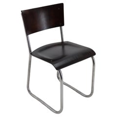 Sedia tubolare Bauhaus/funzionalista degli anni '30, restaurata
