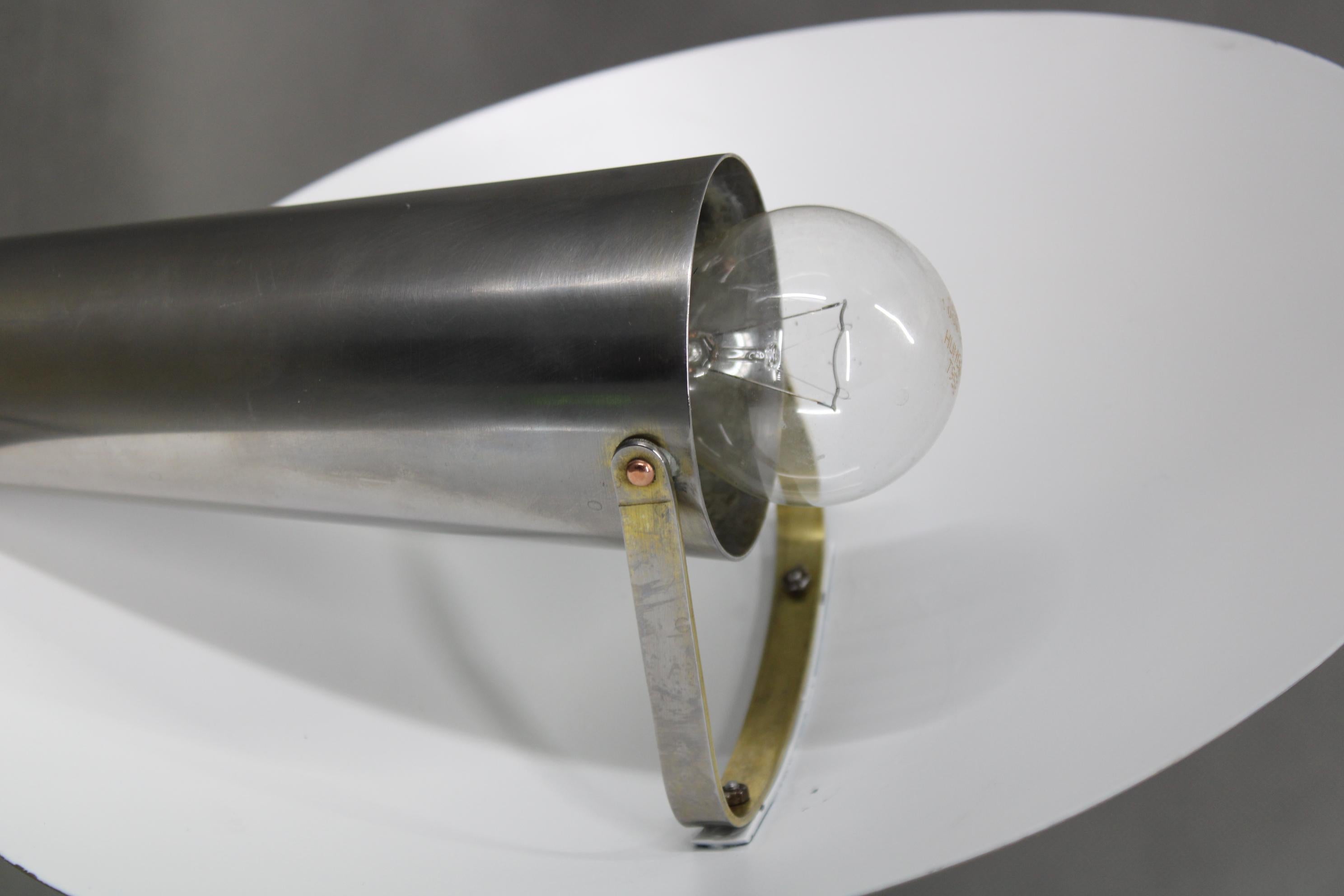 1930s Bauhaus Mushroom Table Lamp , Czechoslovakia 6