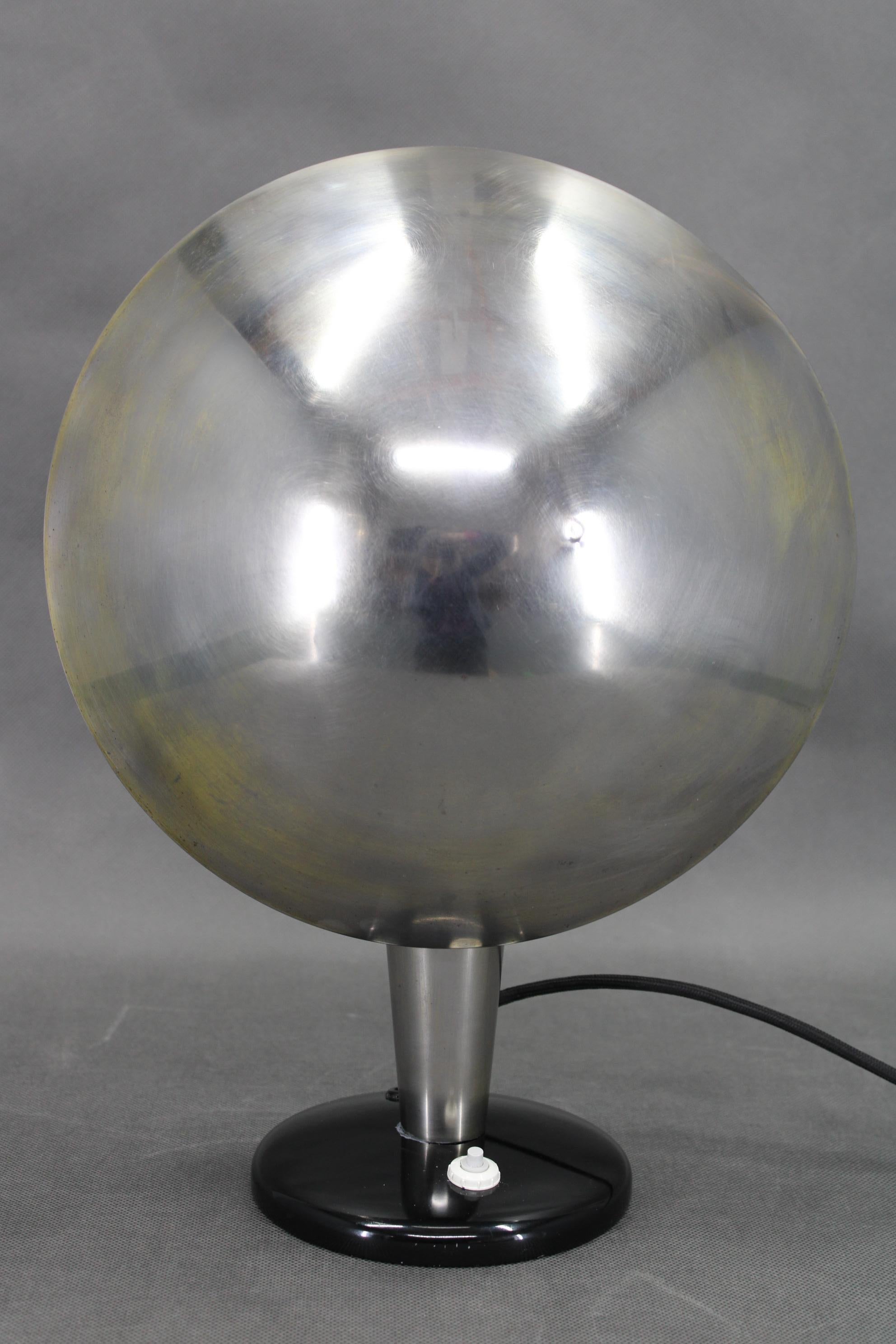 1930s Bauhaus Mushroom Table Lamp , Czechoslovakia 7