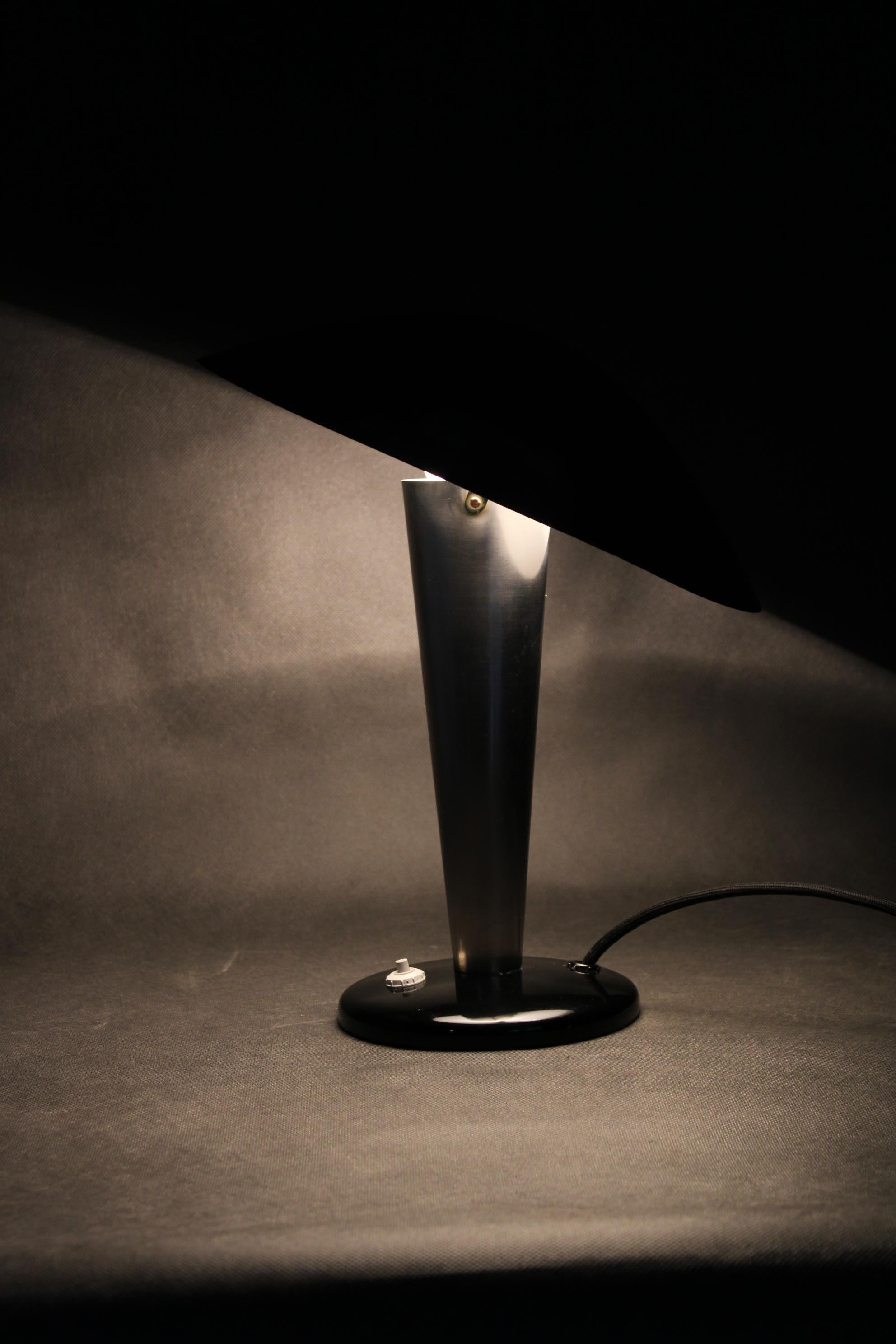 1930s Bauhaus Mushroom Table Lamp , Czechoslovakia 8