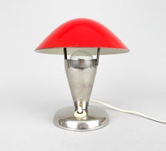 1930s Bauhaus Mushroom Table Lamp, Czechoslovakia