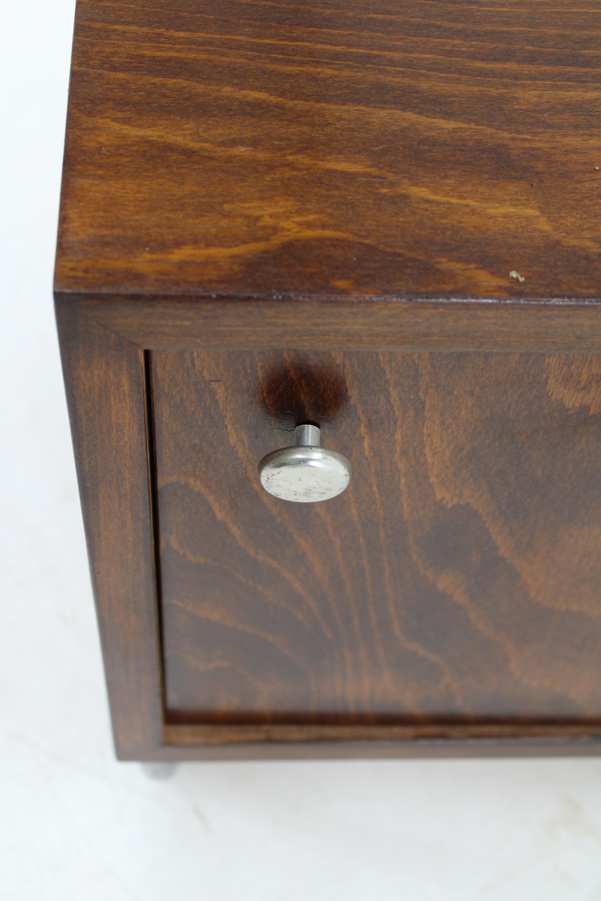 1930s Bauhaus Nightstand by Vichr a Spol., Czechoslovakia 6