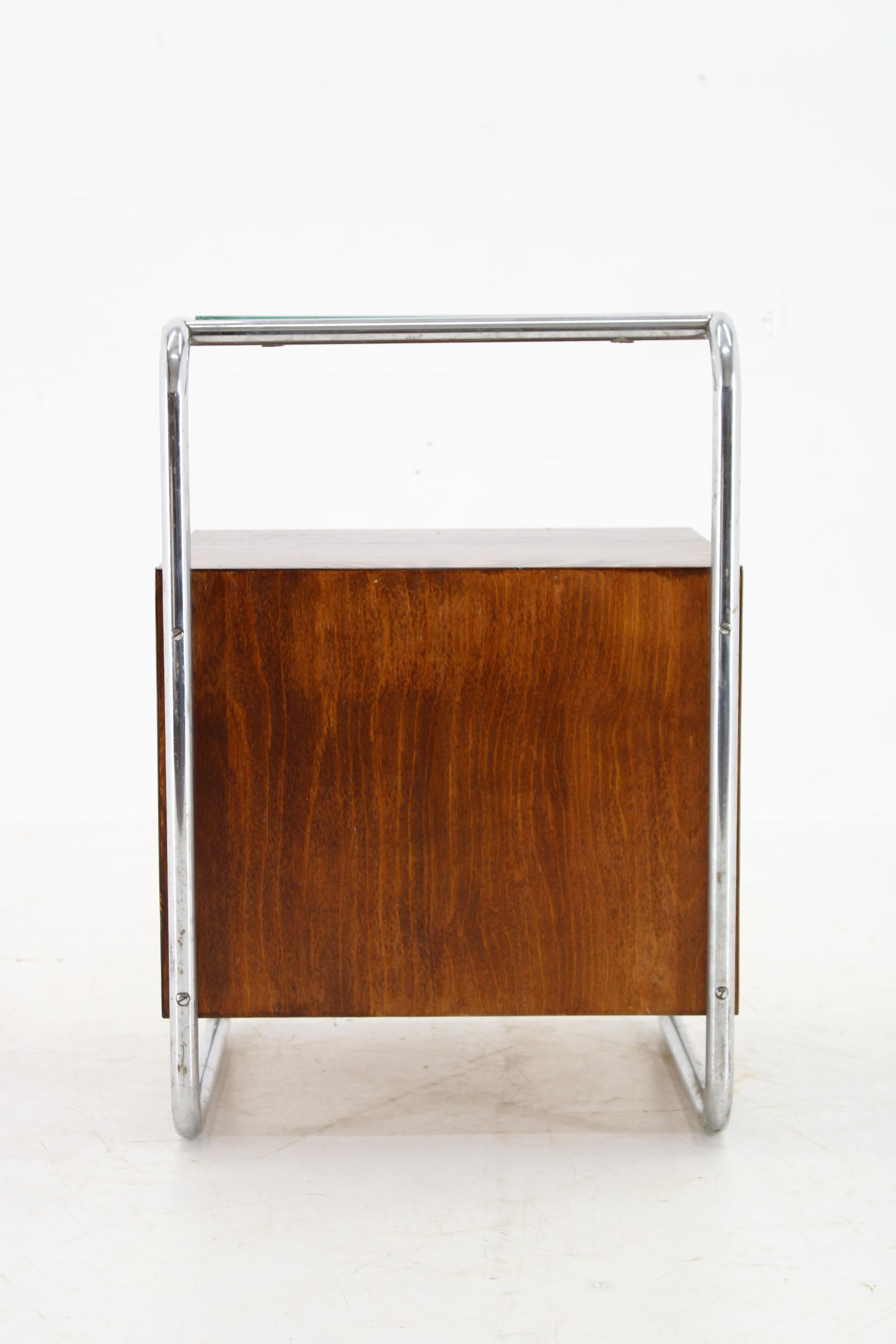 Mid-20th Century 1930s Bauhaus Nightstand by Vichr a Spol., Czechoslovakia