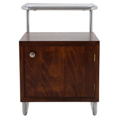 1930s Bauhaus Nightstand by Vichr a Spol., Czechoslovakia