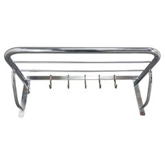 Vintage 1930's Bauhaus or Functionalist Chrome Wall Coat Hanger