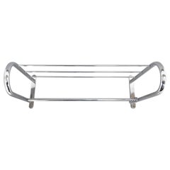 Antique 1930s Bauhaus or Functionalist Chrome Wall Hanger