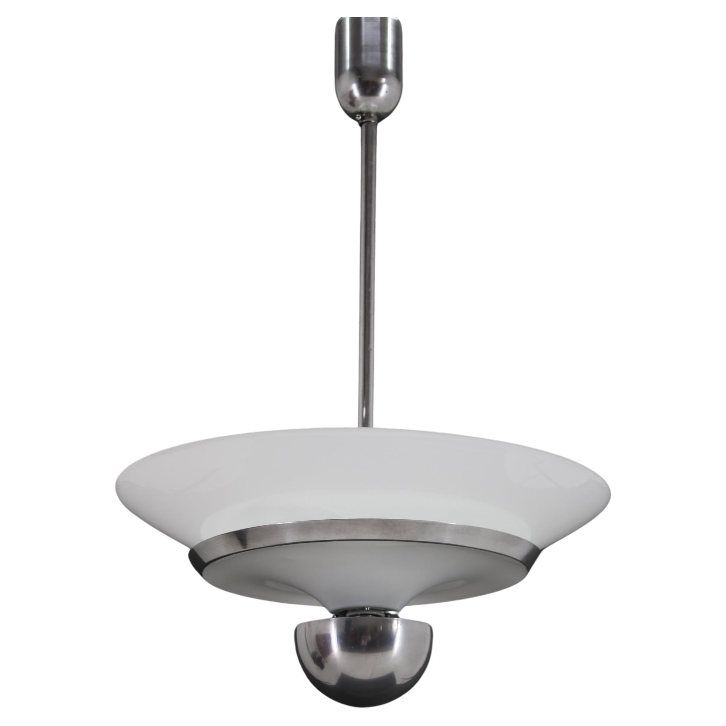 1930s Bauhaus Pendant Lamp , Restored
