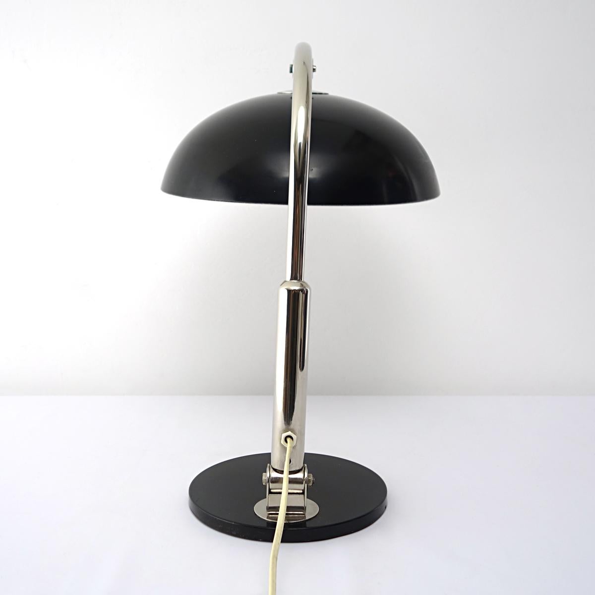 Mid-20th Century 1930's Bauhaus Style Desk Lamp P 144 Designed by H. Busquet for Hala Zeist