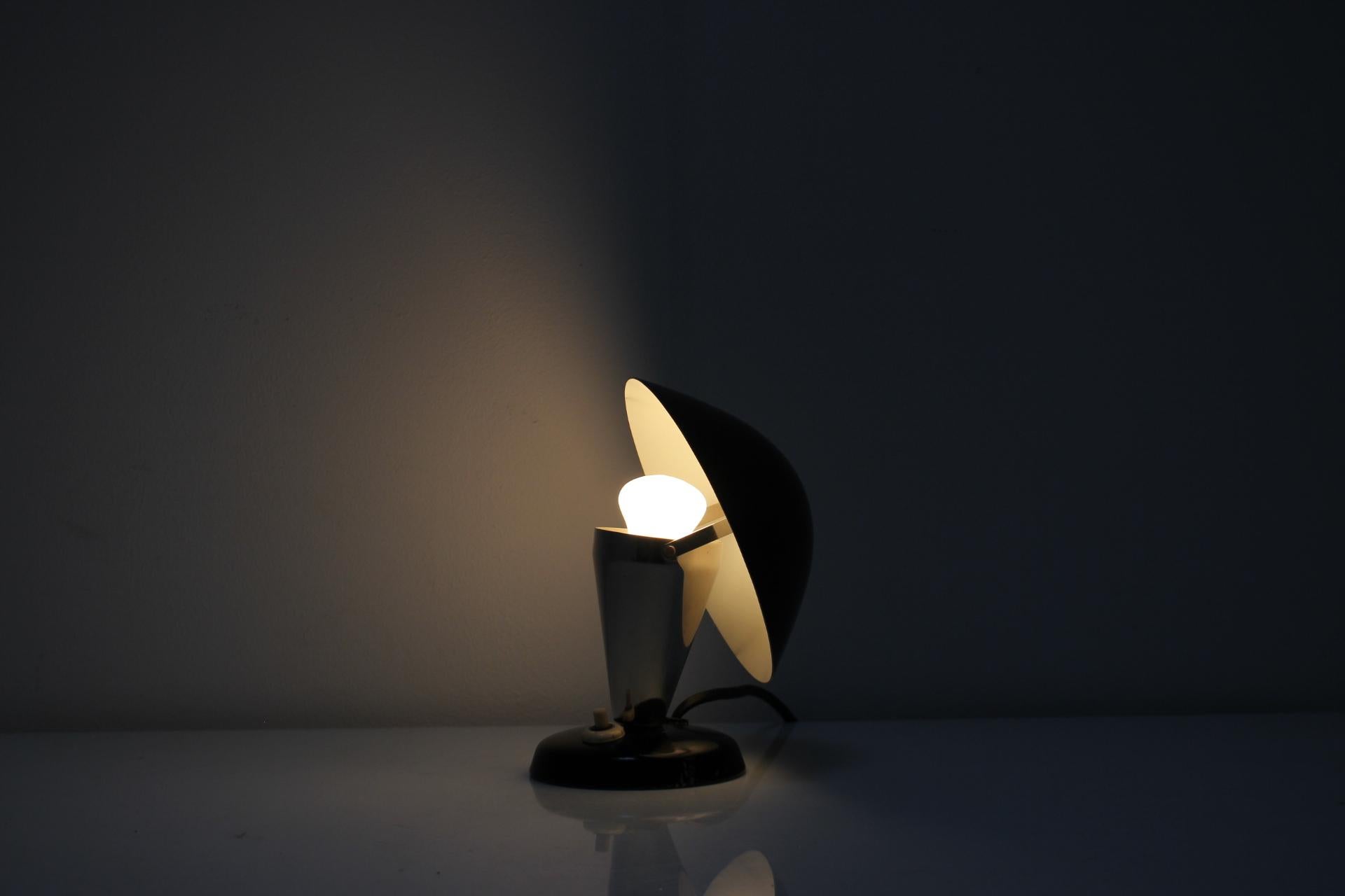 Art Deco 1930's Bauhaus Table Lamp, Czechoslovakia For Sale