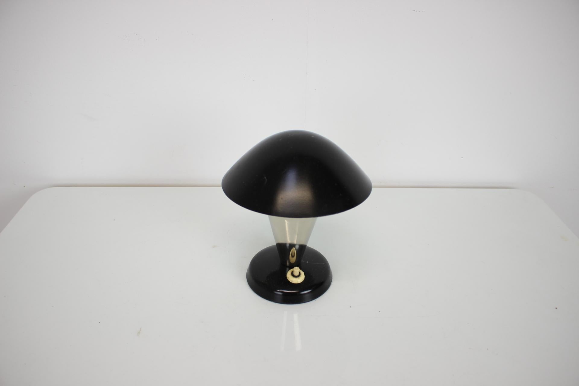 1930's Bauhaus Table Lamp, Czechoslovakia In Good Condition For Sale In Praha, CZ