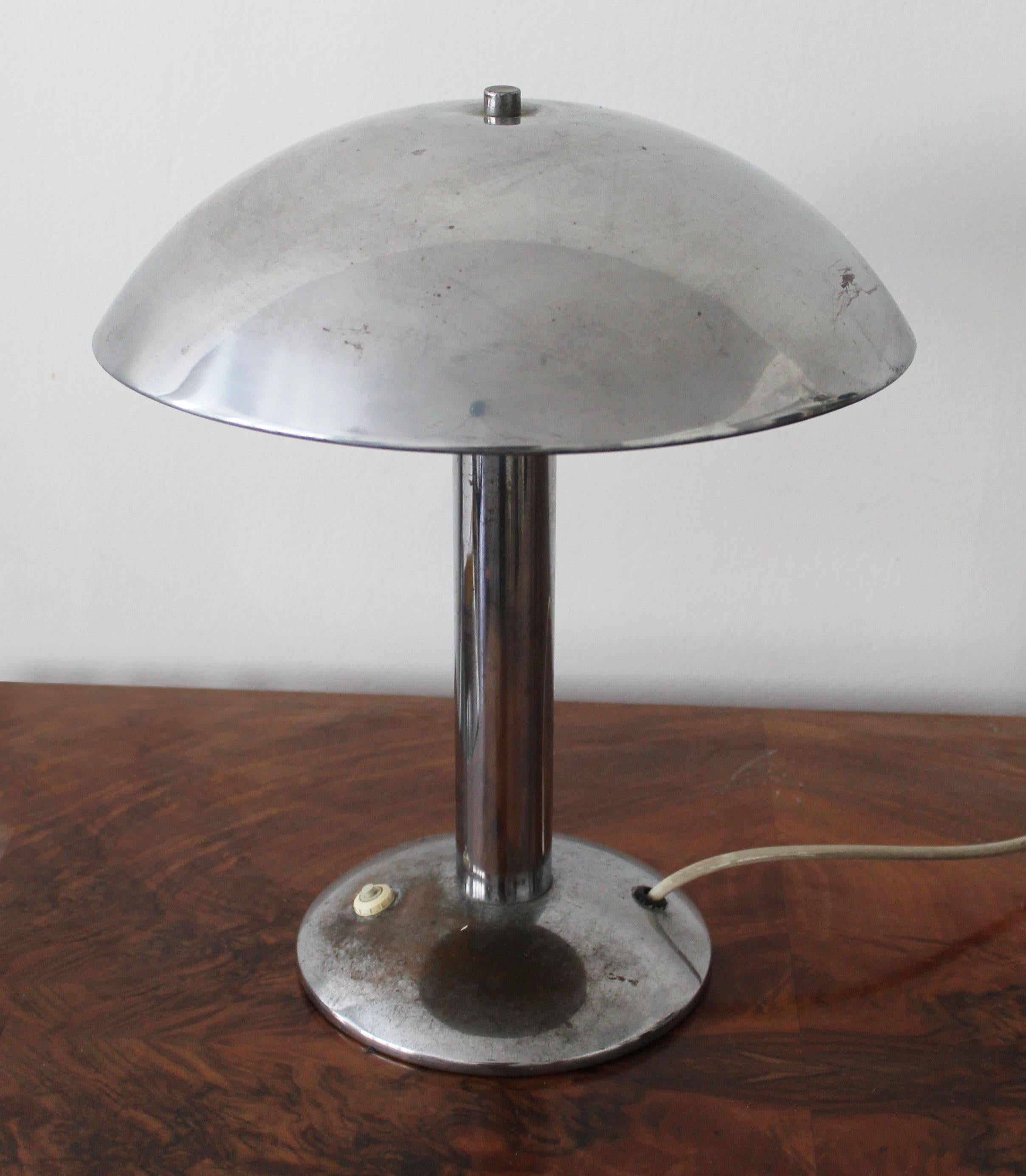 Czech 1930's Bauhaus Table Lamp