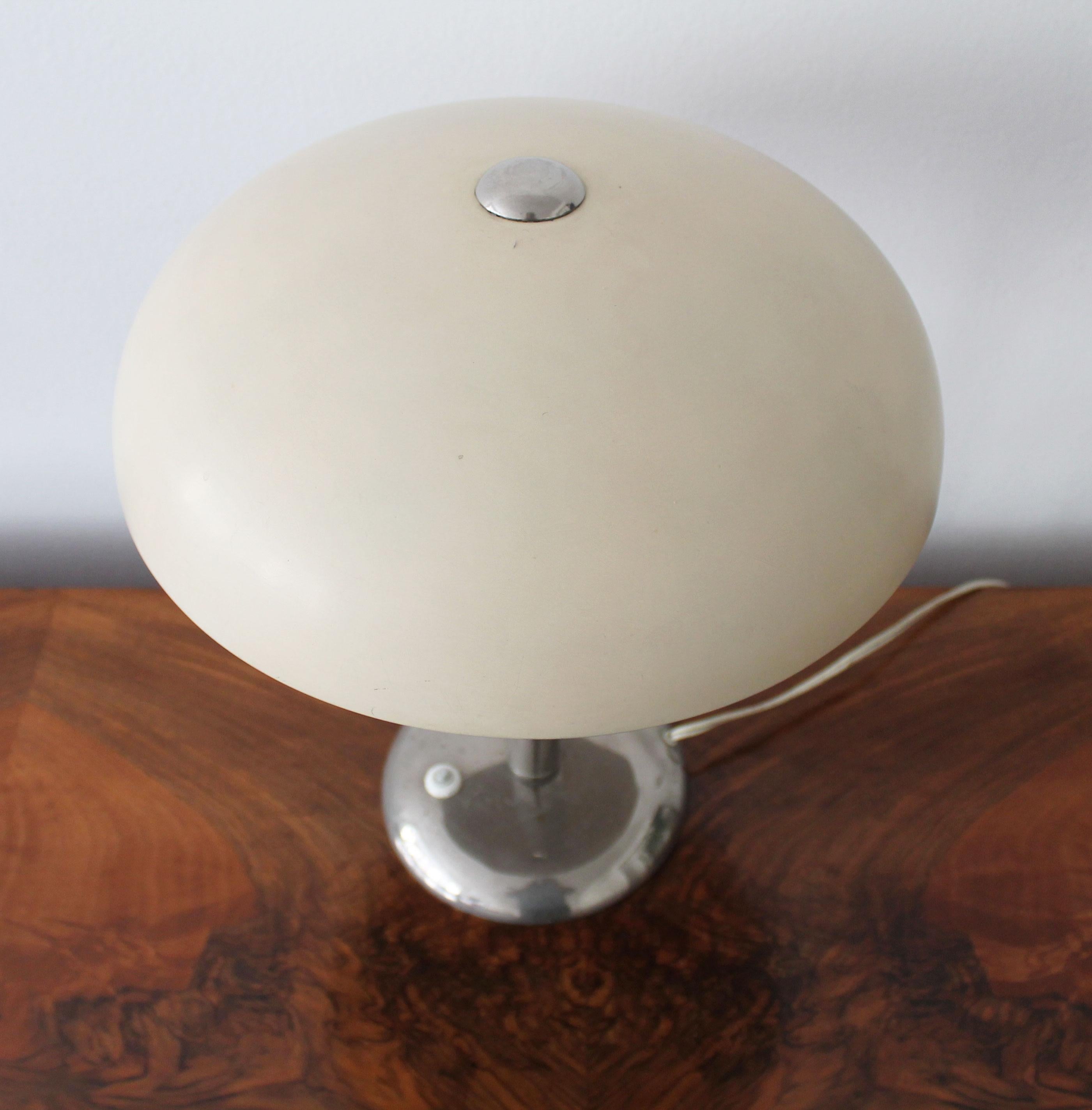 Acier inoxydable Lampe de table Bauhaus 1930 en vente