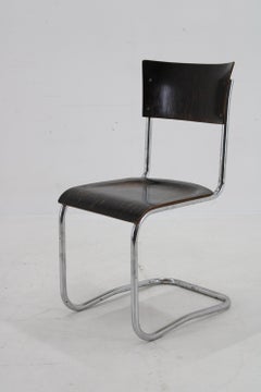 1930s Bauhaus Tubular Chair by Robert Slezak , Czechoslovakia