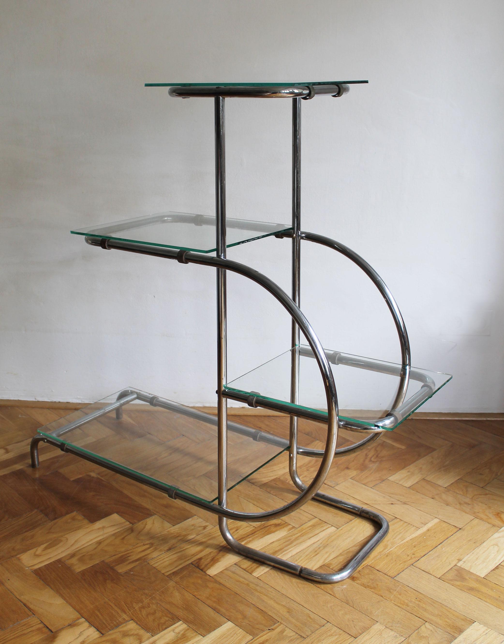 1930's Bauhaus Tubular Flower Stand In Good Condition For Sale In Brno, CZ
