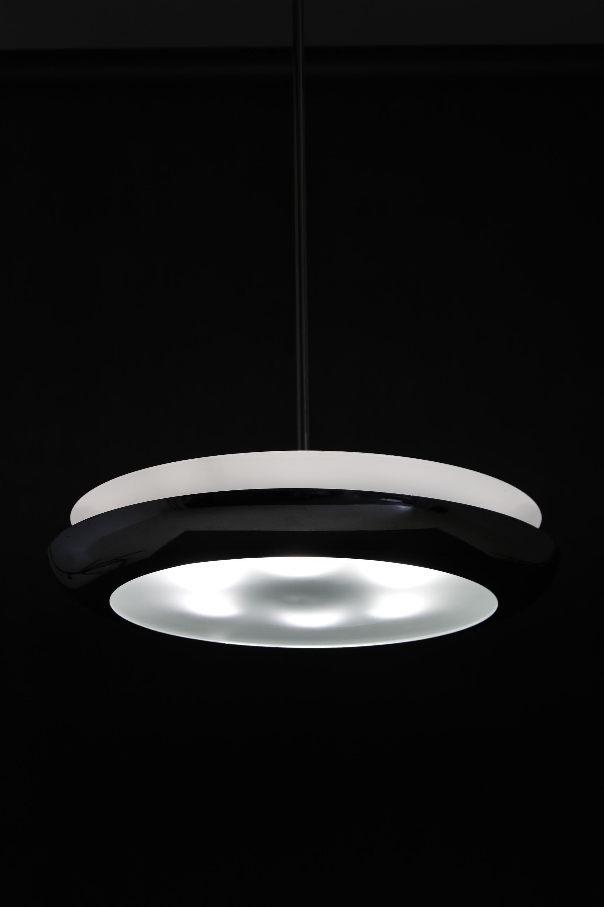 Bauhaus-Kronleuchter „UFO“ von Josef Hurka, Tschechoslowakei, 1930er Jahre im Angebot 5