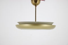 Bauhaus-Kronleuchter „UFO“ von Josef Hurka, Tschechoslowakei, 1930er Jahre