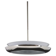 Lustre "UFO" du Bauhaus des années 1930 par Josef Hurka, Tchécoslovaquie