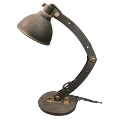1930's Bausch and Lomb Articulating Task Lamp with Original Reflector