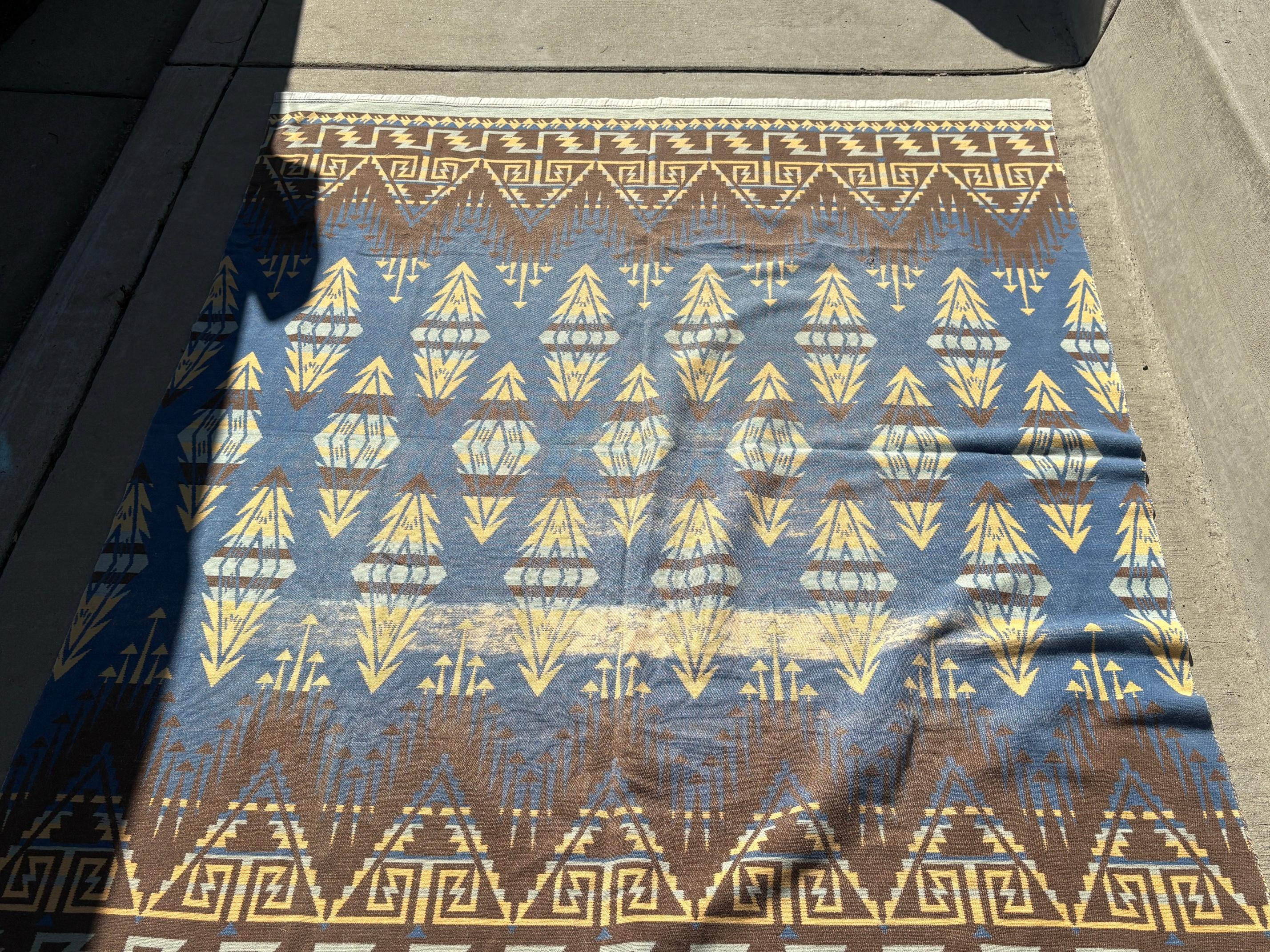 Manta de algodón con diseño indio Beacon de 1930 en Bueno estado para la venta en Los Angeles, CA