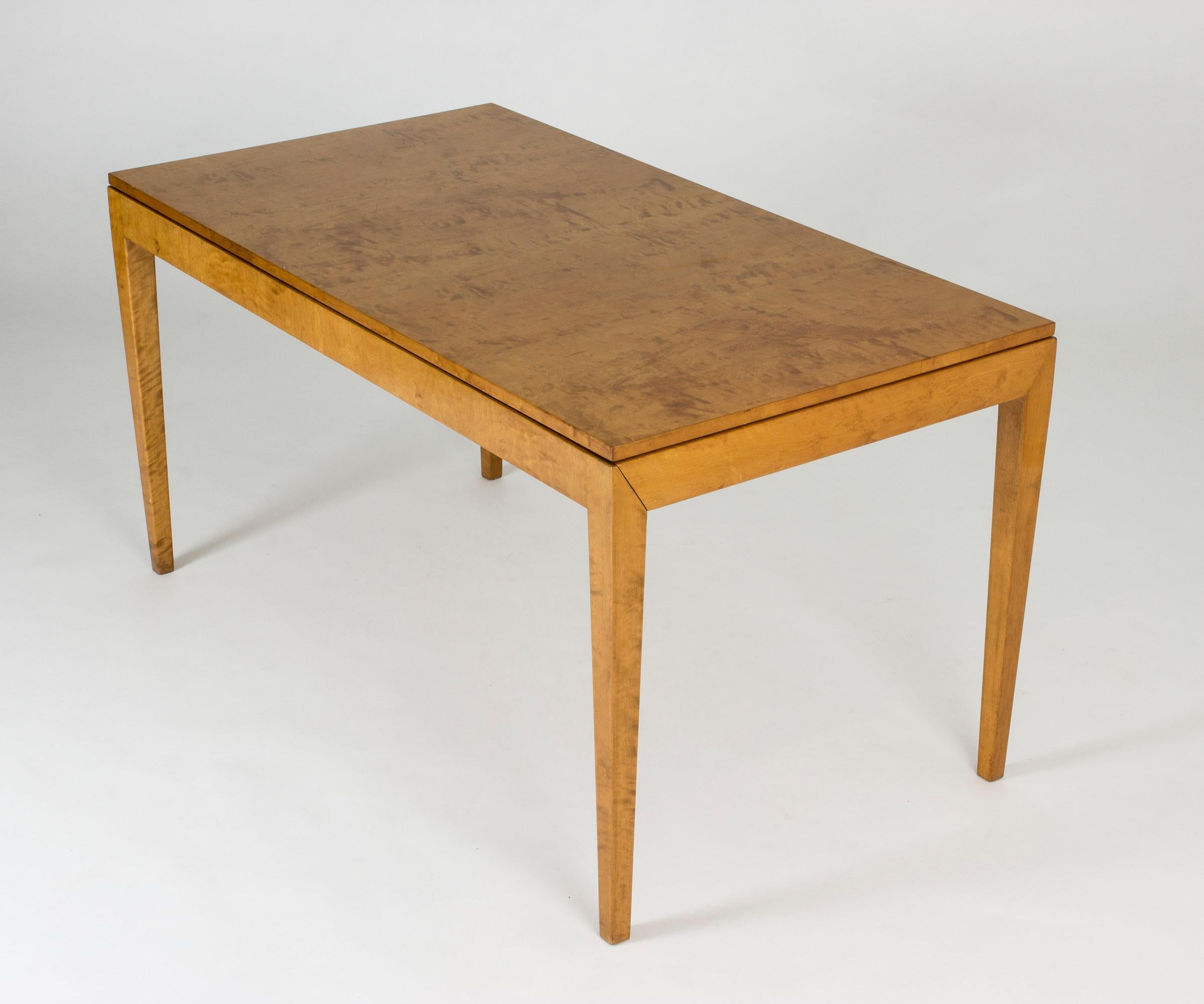 1930s Beech Dining Table by Axel Larsson In Good Condition In Stockholm, SE