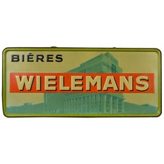 Insegna della birra belga Wielemans degli anni '30