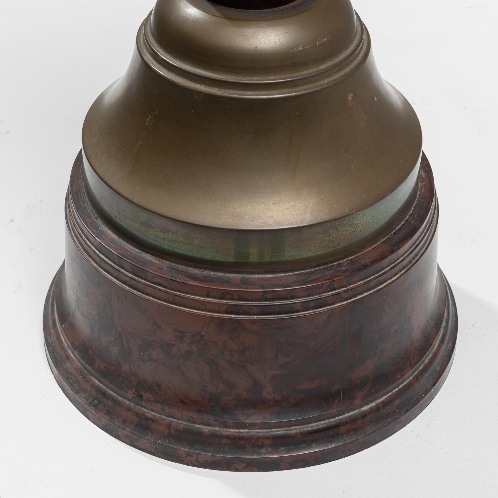 1930s Belgian Brass Goblet With Lid 1