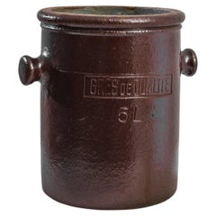 Antique 1930s Belgian Ceramic Pot