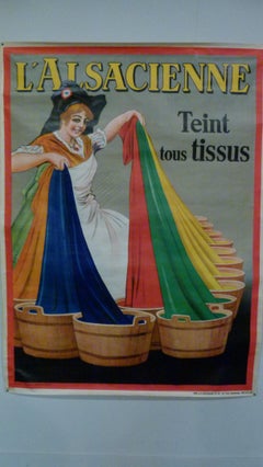 Original Dorfi Poster L' Alascienne, circa 1930, 46.45x63 in