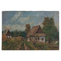 Antique 1930s Belgian Painting