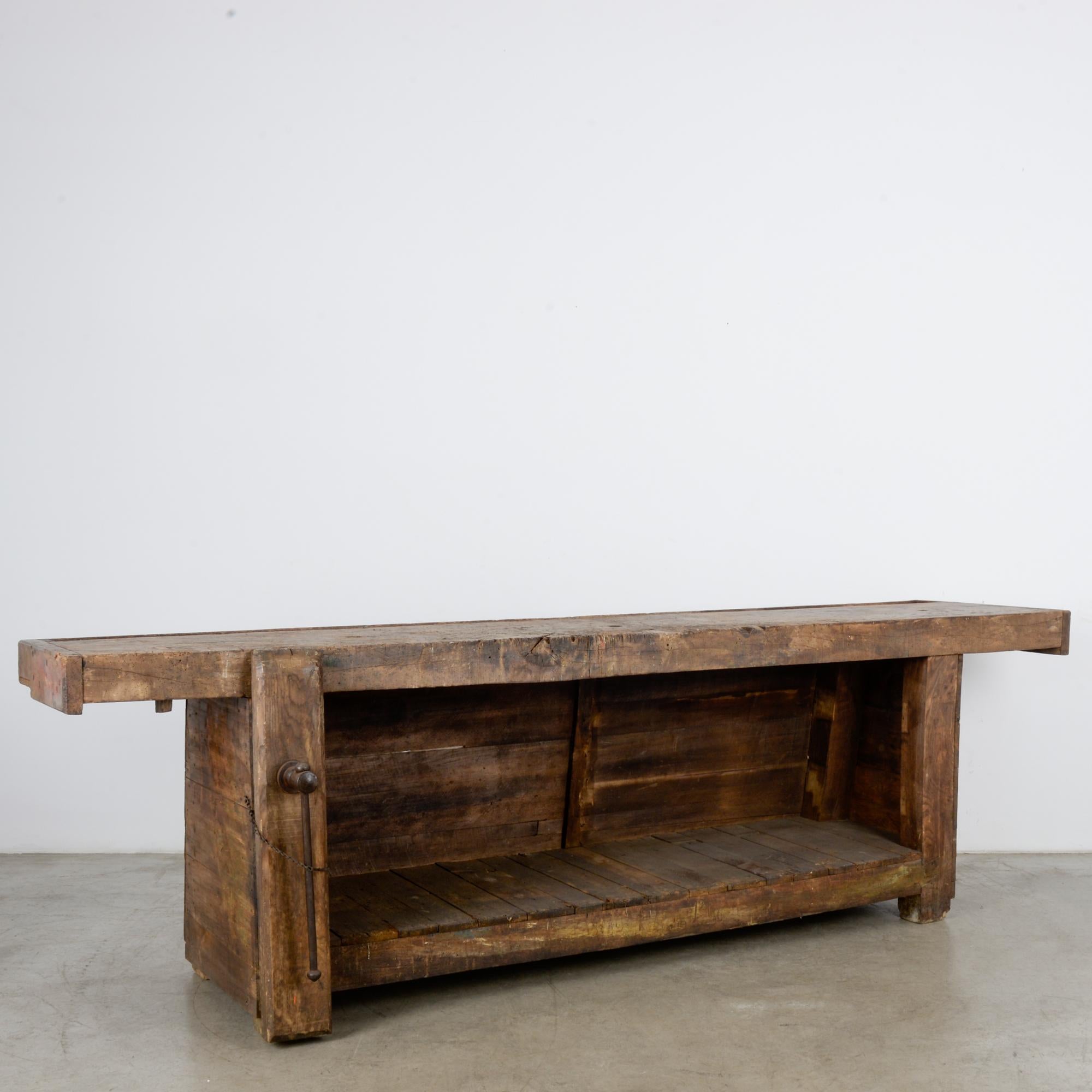 French Provincial 1930s Belgian Wooden Work Table