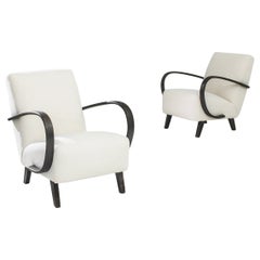 1930s Bentwood Armchairs by Jindrich Halabala, a Pair 1930s Bentwood Armchairs by Jindrich Halabala, a Pair