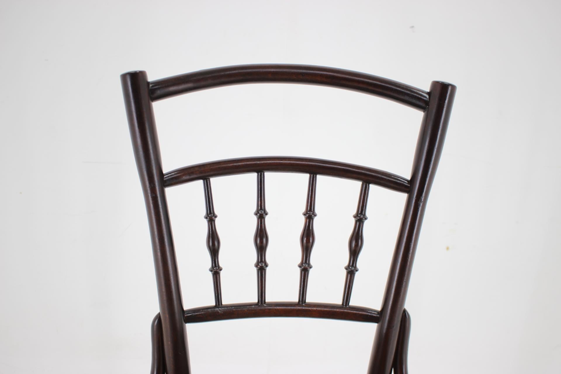 1930s Bentwood beech Chair with Pedig Seat, Austria For Sale 5