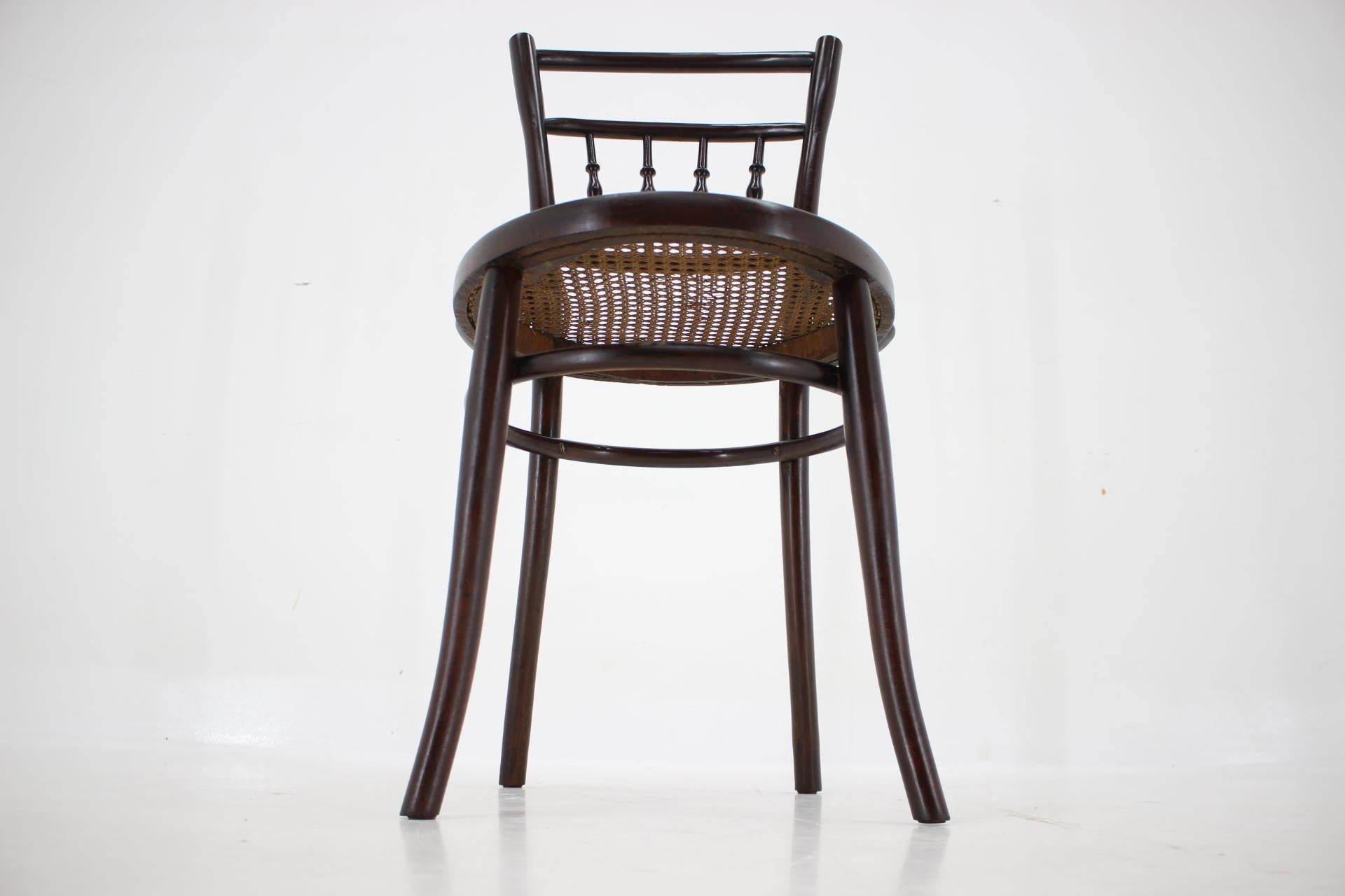 1930s Bentwood beech Chair with Pedig Seat, Austria For Sale 10