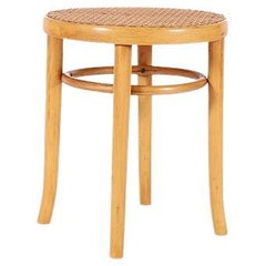 Antique 1930s, Bentwood Caned Stool
